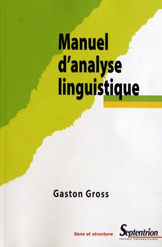 Manuel d'analyse linguistique