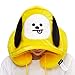 BT21 Official Merchandise by Line Friends - CHIMMY Character Hooded Travel Neck Pillow, Yellow