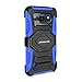 S6 Active Case, Galaxy S6 Active Case, Cellularvilla Dual Layer [New Generation] [Heavy] [Duty] Rugged Holster Case with Kickstand and Belt Swivel Clip for Samsung Galaxy S6 Active G890 (Blue Black)