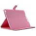 iPad Air 2 Case, YOKIRIN Flip Folio Pretty Rose with Card Slots [Magnetic Closure] Stand Smart Cover Full Body Protective Synthetic PU Leather Cover Skin for iPad Air 2 / iPad 6th Generation