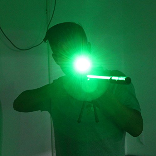 Green Light AR 15 Flashlight with Pressure Switch and Picatinny Rail Mount use with Night Vision Goggles Scope together Hunting Hog Predator