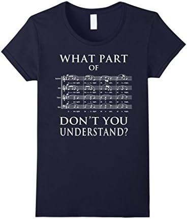 Women's Funny Choir Singing Tshirt for Singers Medium Navy