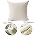 NYKKOLA Soild Linen Cute Cat Throw Pillow Covers Set of 4, Decorative Pillowcase Cushion Cover for Sofa Bedroom Car 18 x 18 Inch 45 x 45 cm (Style 13)