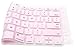 HRH Silicone Keyboard Cover Skin for MacBook Air 13,for MacBook Pro 13/15/17 (with or w/Out Retina Display, 2015 or Older Version),for iMac Older USA Layout,Light Pink
