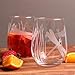 Dragonfly White Wine Stemless Wine Glass (Set of 4)