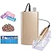Professional 30000RPM Rechargeable Nail Drill Portable Electric Nail File Manicure Pedicure Machine with 11 in 1 Nail Drill Bits and Sanding Bands for Acrylic Gel Nails(Champagne)