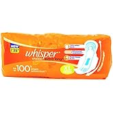 Whisper Choice Extra Long XL 6 Pads Upto 100% Stain Protection
