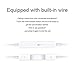 Headphones/Earphones/Earbuds/Headsets 3.5mm with Stereo Mic&Remote Control Compatible with iPhone 6s/ 6 Plus/ 5s/ 5c/ 5/ 4s/ SE iPad/iPod 7/ Samsung/Galaxy- White …thumb 2