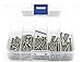 Vicien iExcell 100 Pcs M3 x 16/20/25/30/35 mm Stainless Steel 304 Hex Socket Button Head Cap Screws Bolts Assortment Kit