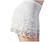 Lace Seamless Slip Shorts Under Dresses Boy Shorts Panties Underwear Leggings, White, L(For 60-70Kg)