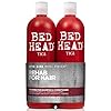 Bed Head by TIGI Resurrection Shampoo and Conditioner for Dry Damaged Hair, 2x750 ml