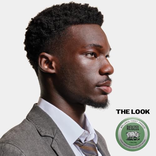 REUZEL Green Grease Pomade, Medium All Day Hold, Oil-Based Styling Wax, Medium Shine, Easy To Wash Out, For All Hair Types