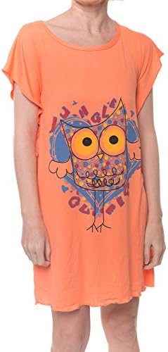 Knit Night shirt Sleeveless (M, Orange)