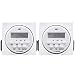 VIVOSUN 2-PACK 7 Day Programmable Digital Timer Switch with 2 Outlets - Accurate & Stable, UL Listed primary