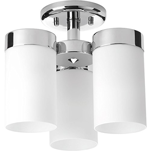 Progress Lighting P350040-015 Elevate Three-Light Flush Mount, Polished Chrome