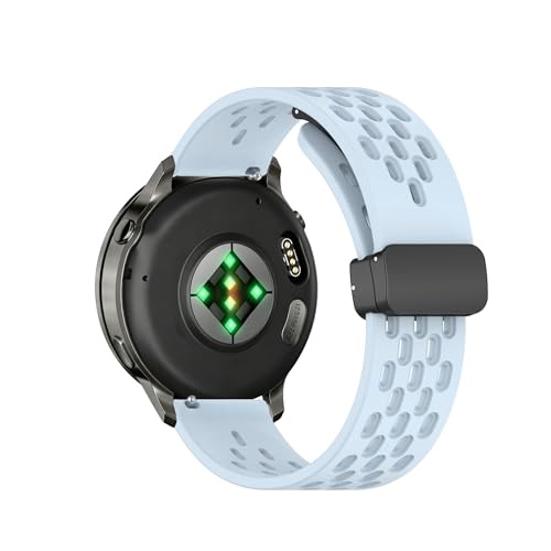 MELEJIA 22MM Silicone Strap Compatible with Garmin Forerunner 570 47mm/Forerunner 970/Venu 4 45mm/Venu 3/Venu 2, 22MM Silicone Replacement Bracelets, Adjustable Magnetic Closure Strap