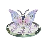 Glass Baron Butterfly Touch of Blue Glass Figurine from Roy Rose Jewelry