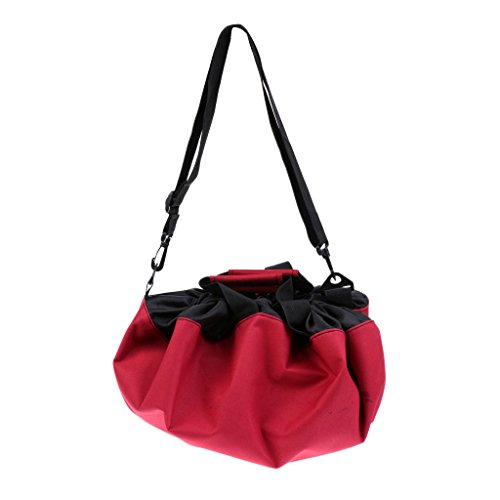 Prettyia Durable Wetsuit Changing Mat/Waterproof Dry-Bag with Handles Straps - Red, 85cm