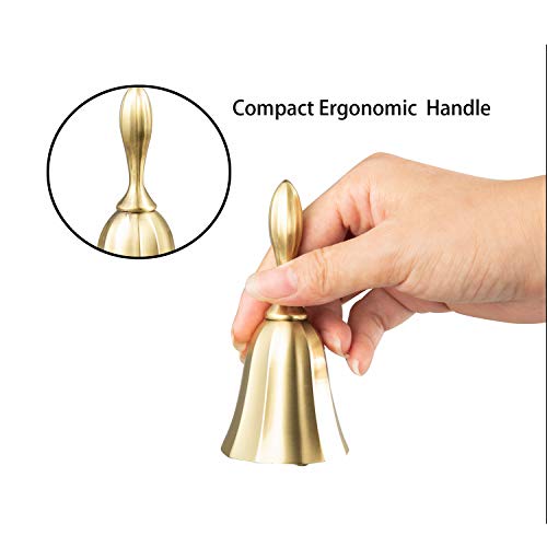 Feyarl Hand Call Bell Alarm Hand Hold Service Call Bell Desktop Dinner Bell Game Bell 2pcs