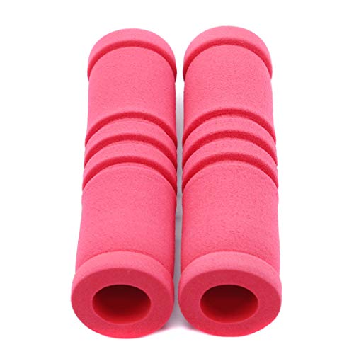 YouCY 1 Pair Bike Handlebar Grips Racing Bicycle Handle Bar Grip Cover Non-Slip Handle Grip Soft Bicycle Handle,Red