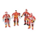 Smile Makers Action Toy Firefighter Figures - 3.5