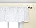 Baby Doll Bedding Layered Window Valance, White