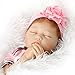 SanyDoll Reborn Baby Doll Soft Silicone 22inch 55cm Magnetic Lovely Lifelike Cute Lovely Baby Pink Sleeping Baby