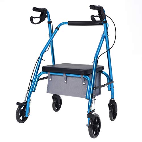 AROUY Large Walker Bag Under Seat for Four Wheel Rollator, Rollator Bag