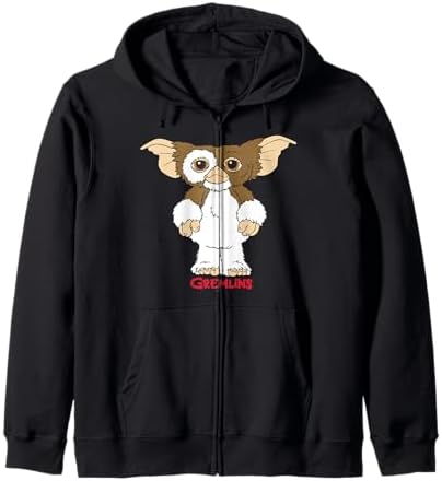 Amazon.com: Gremlins Gizmo Simple Portrait Zip Hoodie : Clothing