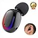 Wireless Bluetooth Earbud, CHSMONB Single Bluetooth Earphone 5 Hours Playtime Mini Invisible Bluetooth Headphone with Microphone Compatible for Cell Phone (Black)