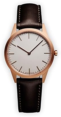 UNIFORM WARES C35 Swiss Quartz Stainless Steel and Brown Leather Watch
