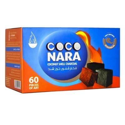 CocoNara Coconut 100% Natural Hookah Charcoal 60 Piece Box by CocoNara