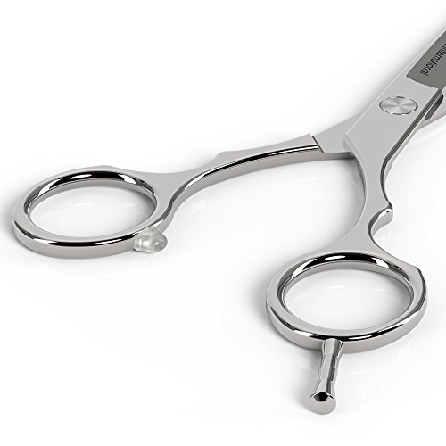 Equinox Barber & Salon Styling Series - Barber Hair Cutting Scissors/Shears - 6.5" Overall Length - Detachable Finger Rest - High Quality Stainless Steel