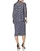 Alex Evenings Women's Tea Length Dress and Jacket (Petite and Regular Sizes), Blue Smoke, 12P
