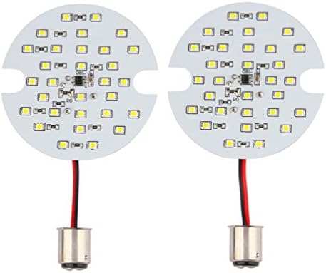 PROAUTO 2x 12 Volt Bulb Front Turn Signal Light Bulbs 1157 BAY15D Yellow LED Rear Turn Signal Light Panel for Harley Touring