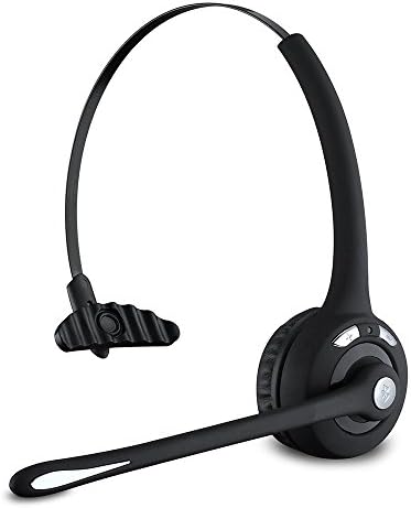 Bluetooth Headset ,stardrift Multipoint Wireless Bluetooth Headphones Over-the-Head with Microphone for Car / Truck Drivers,Hands-Free for Call Center,VoIP, Skype,iPhone Samsung LG Cell Phones Black