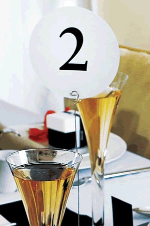 GTR Wedding Table Card Table Numbers Pack of 12 - TNW