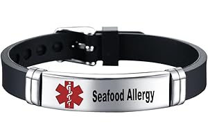 RENYILIN Stainless steel Medical ID bracelet Eco-friendly silicone bracelet adjustable medical alert ID emergency first aid jewelry