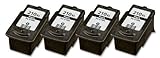 HouseOfToners Remanufactured Ink Cartridge Replacement for Canon PG-210XL (4 Black, 4-Pack)