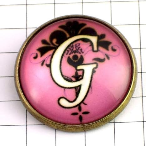 Amazon ピンバッジ アルファベット ｇ 筆記体 ピンズ 大文字 アンティーク風 ピンバッチ 花柄 アイドル 芸能人グッズ 通販