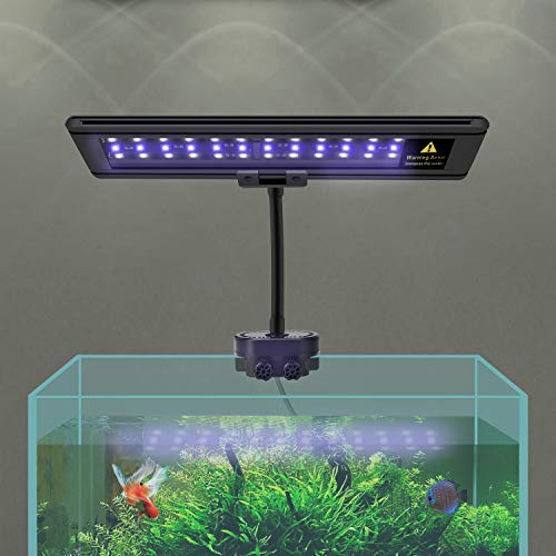 IREENUO LED Aquarium Light, Full Spectrum Fish Tank Clip On Light With
