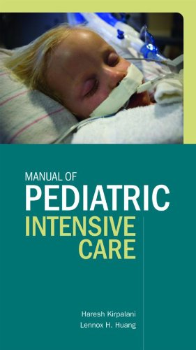 MANUAL OF PEDIATRIC INTENSIVE CARE