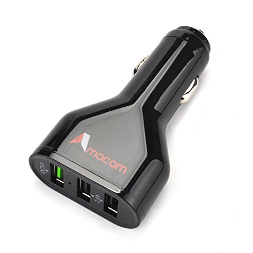 Car Charger Fast USB Charging - Premium 3 Way White USB Adaptor with 2 x Type A & 1 x Type C. Suitable for iPhones, iPads, Android Devices, Tablets etc Intelligent Sensing and High Speed. - Thumbnail 6