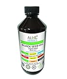 Alive Herbal Black Seed Oil - Egypt- Nigella Sativa - Virgin 100% Raw Cold Pressed, Unfiltered, Vegan & Non-GMO, No Preservatives & Artificial Color- BPA Free Food Grade Plastic Bottle-8 Oz..