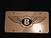 BENTLEY EMBLEM ENGRAVED LICENSE PLATE W/FRAME