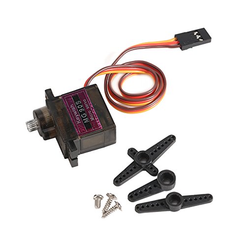 Keywish 5Pcs MG90S Mini Metal Geared Micro Servo Motor 9G for RC Helicopter Plane Boat Car Trex450