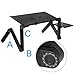 ZENY Laptop Table Adjustable Laptop Bed Stand Notebook Lap Desk with Mouse Tray Breakfast Serving Tray with Folding Legsthumb 2
