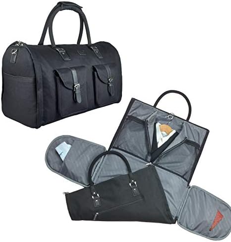 2 in 1 Convertible Travel Garment Bag Carry On Suit Bag Luggage Duffel