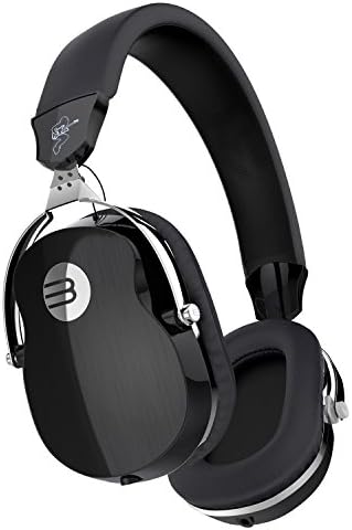 BYZ Over-ear Music Headset HiFi Stereo Headphones Clear Bass Built-in Mic Foldable Rotatable Black