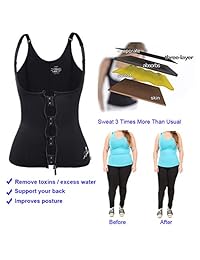 Corsé para entrenamiento de cintura para pérdida de peso, chaleco de sauna para entrenamiento con cremallera